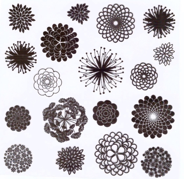Blütenstempel, Blumenmandalas